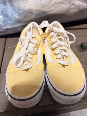 Yellow Low-Top Vans Sneakers